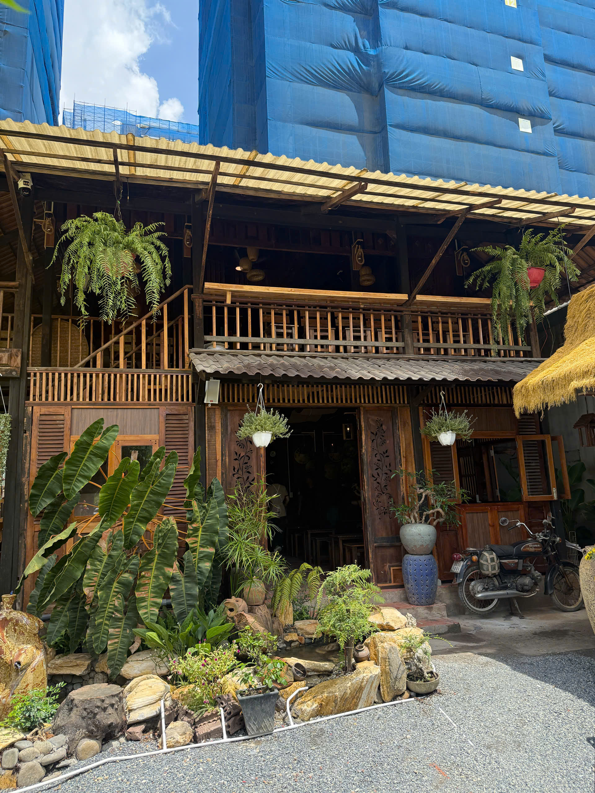 Không gian cây xanh mát mẻ